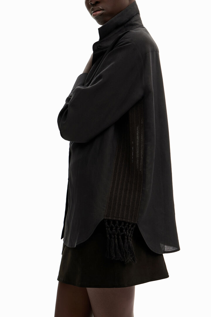 Oversize macramé shirt | Desigual