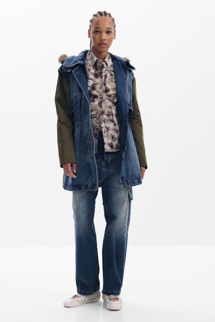 Kombinierte Parka mit Fell | Desigual