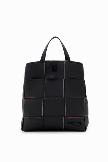 S woven stitching backpack | Desigual