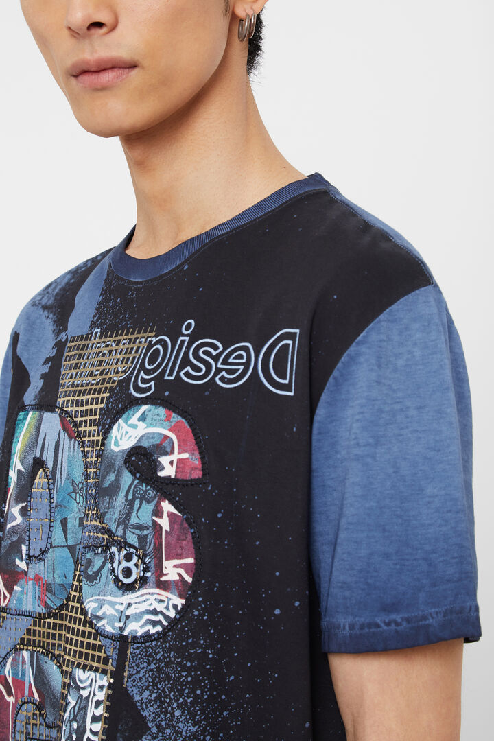 Camiseta parches 100% algodón | Desigual