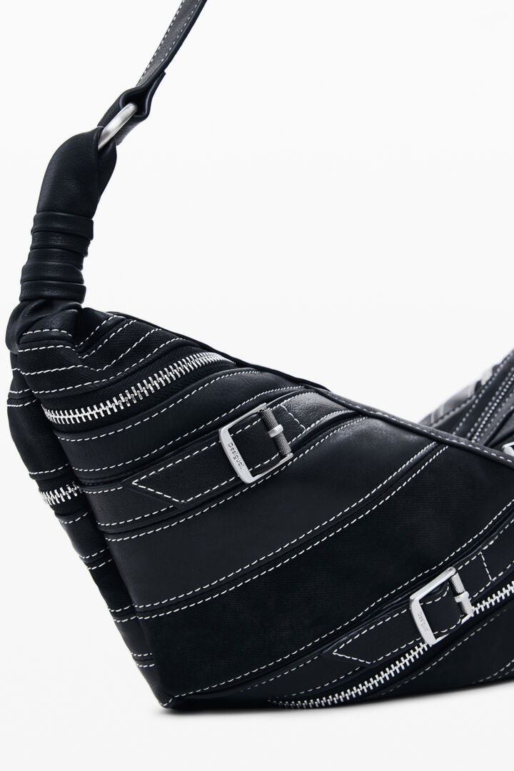 Bolso efecto piel hebillas pequeño | Desigual