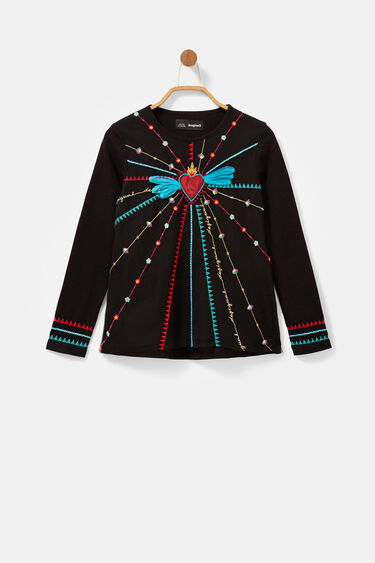 Heart T-shirt embroidery | Desigual