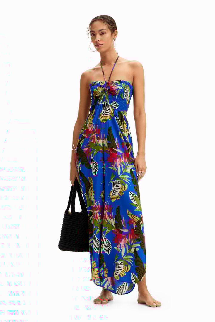 Tropical halter neck jumpsuit | Desigual