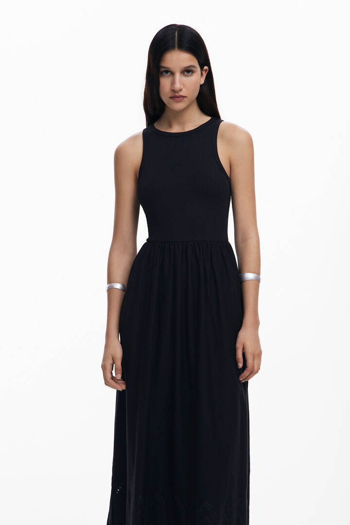 Combined midi dress | Desigual
