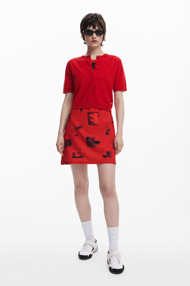 Short-sleeve button sweater | Desigual