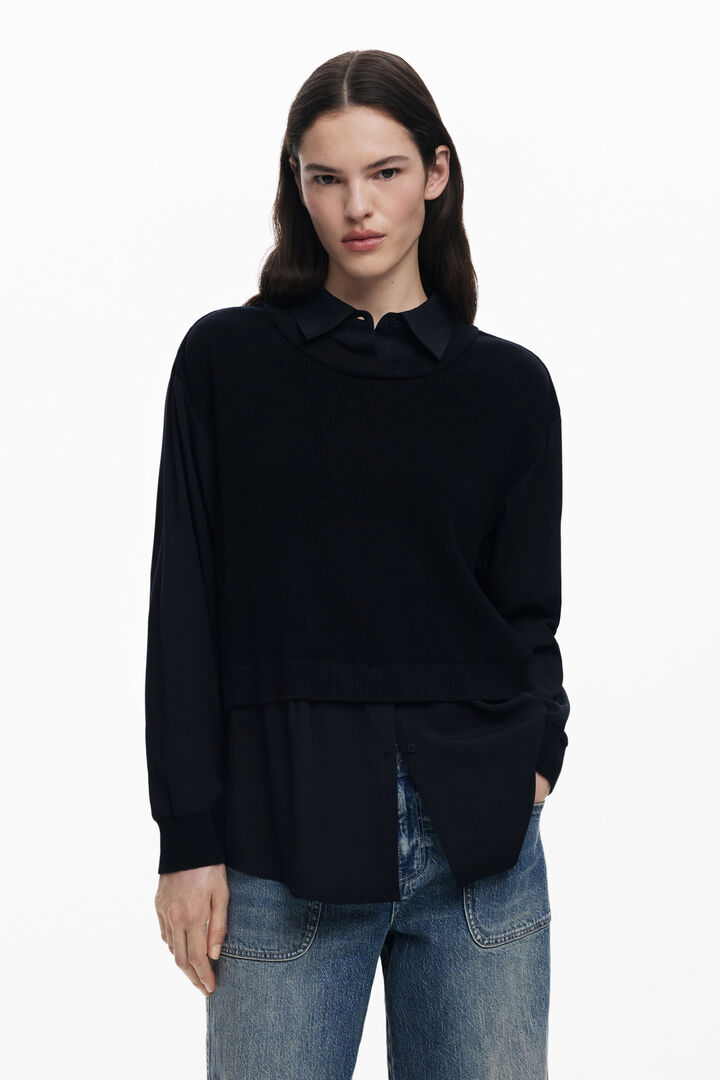 Overhemd met gilet-effect