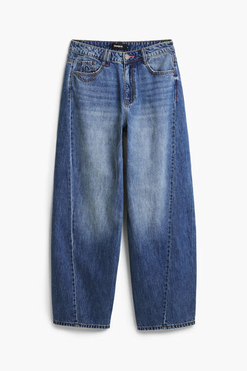 Jean baggy avec coutures | Desigual