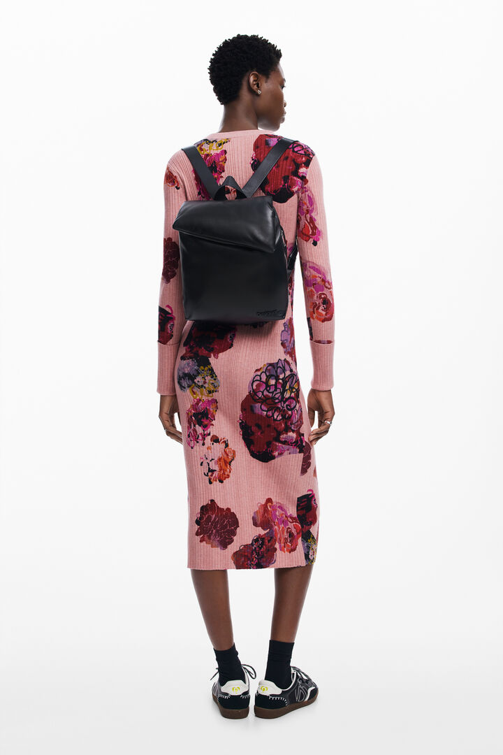 Sac à dos 100% cuir matelassé moyen | Desigual
