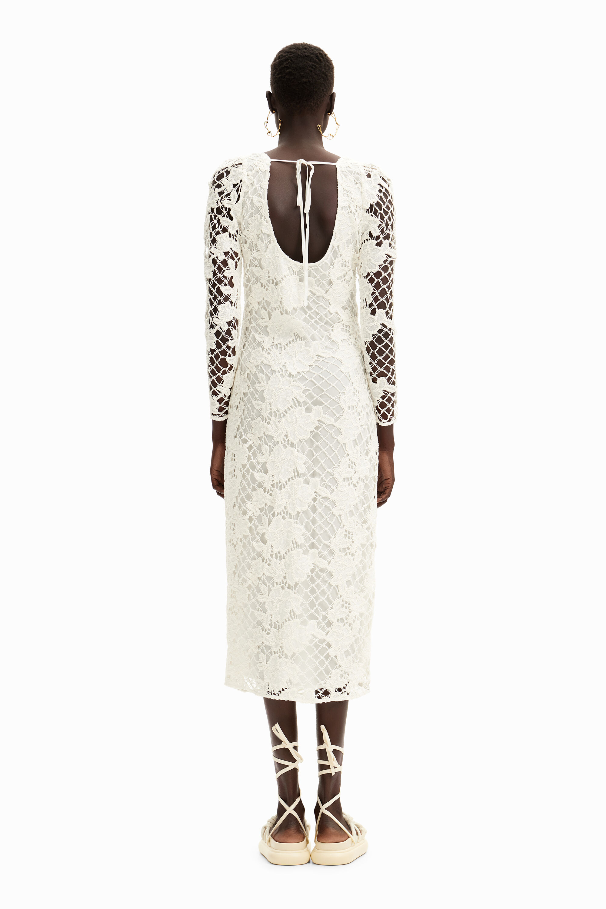 Desigual white deals lace dress