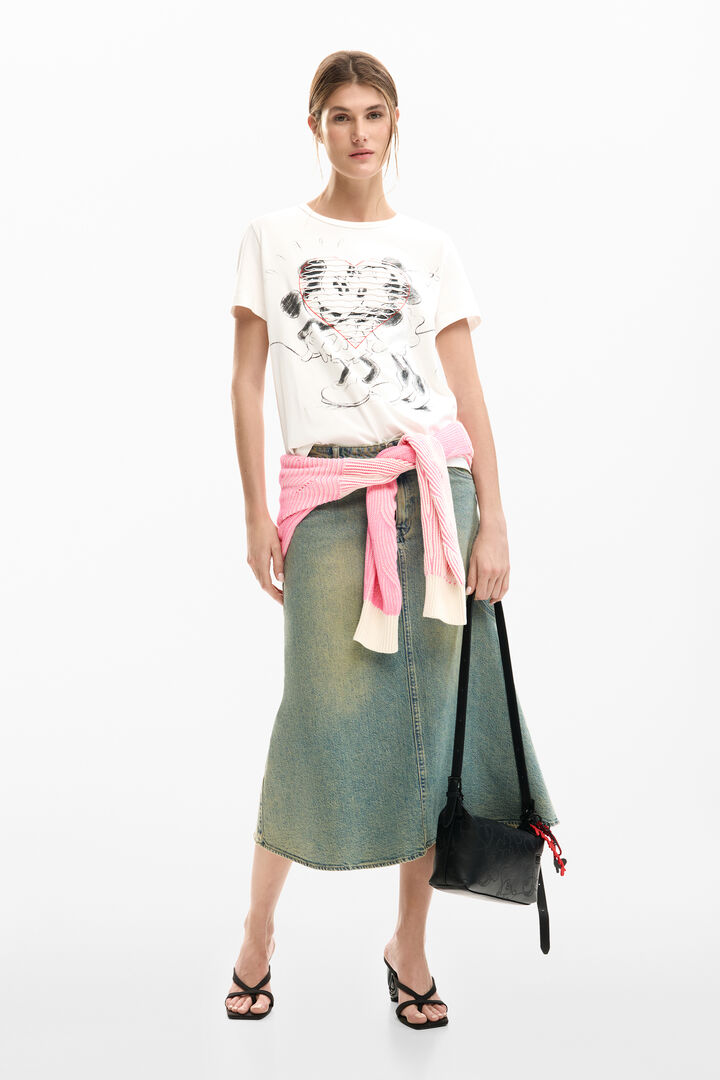 Medium bag with Mickey Mouse&trade; appliqu&eacute;s | Desigual