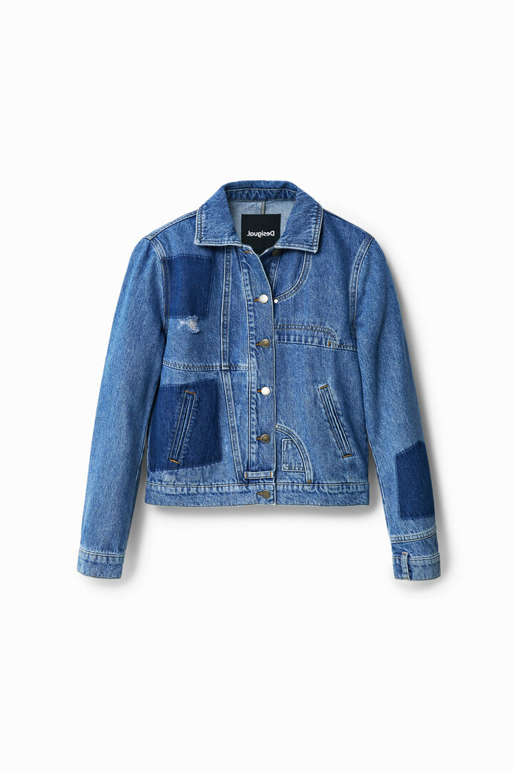 Patchwork denim jacket