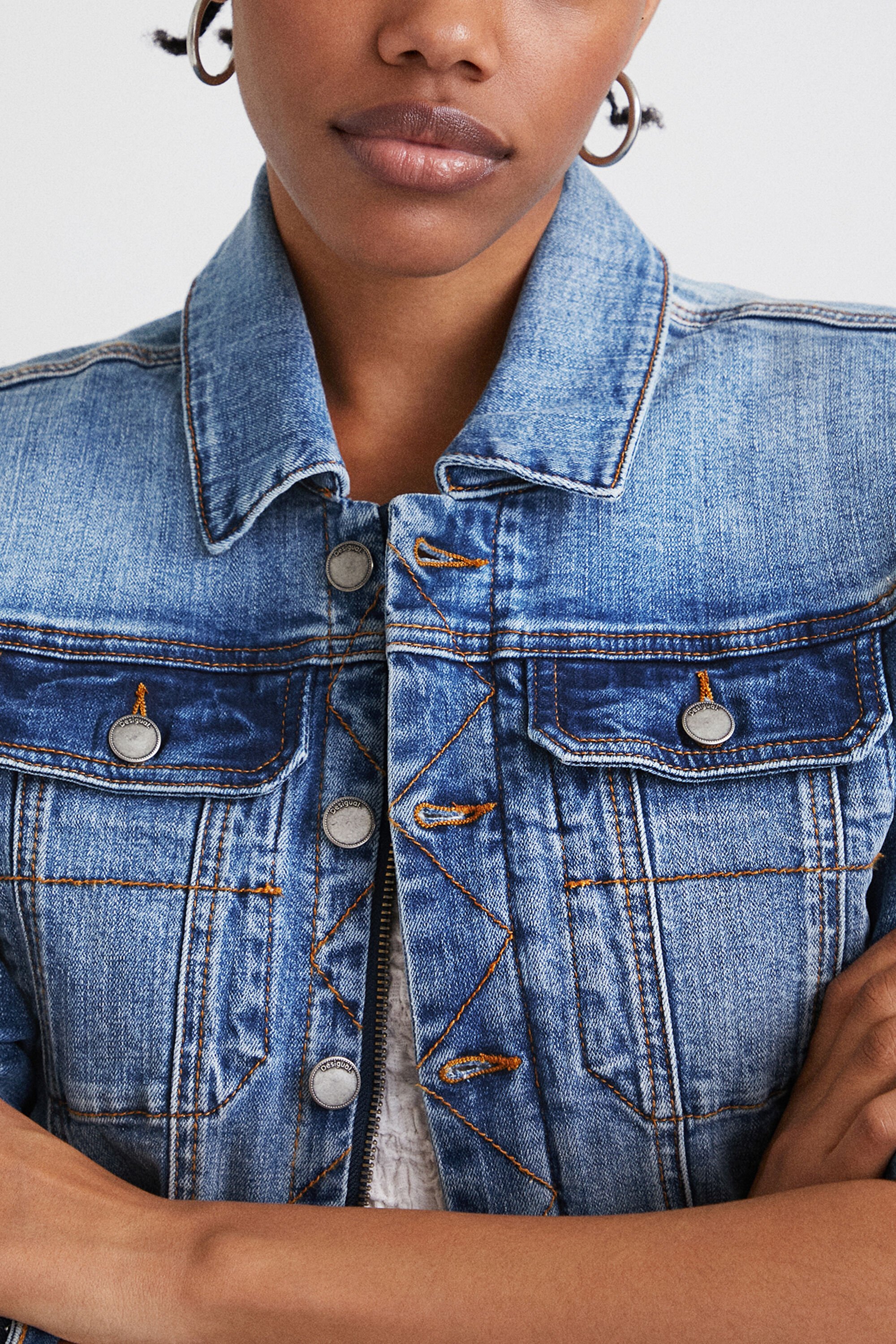 denim blazer women's
