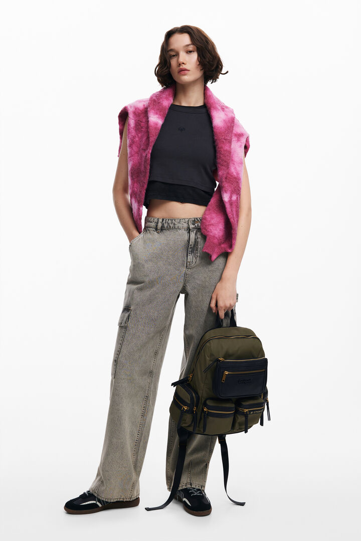 High-capacity nylon backpack | Desigual