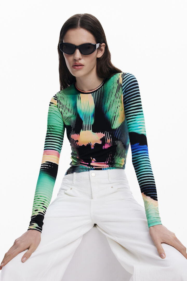 Long-sleeve striped T-shirt | Desigual