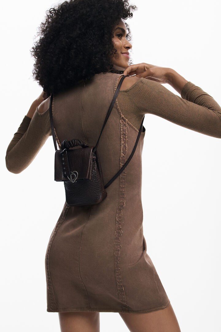 Small leather studio backpack | Desigual