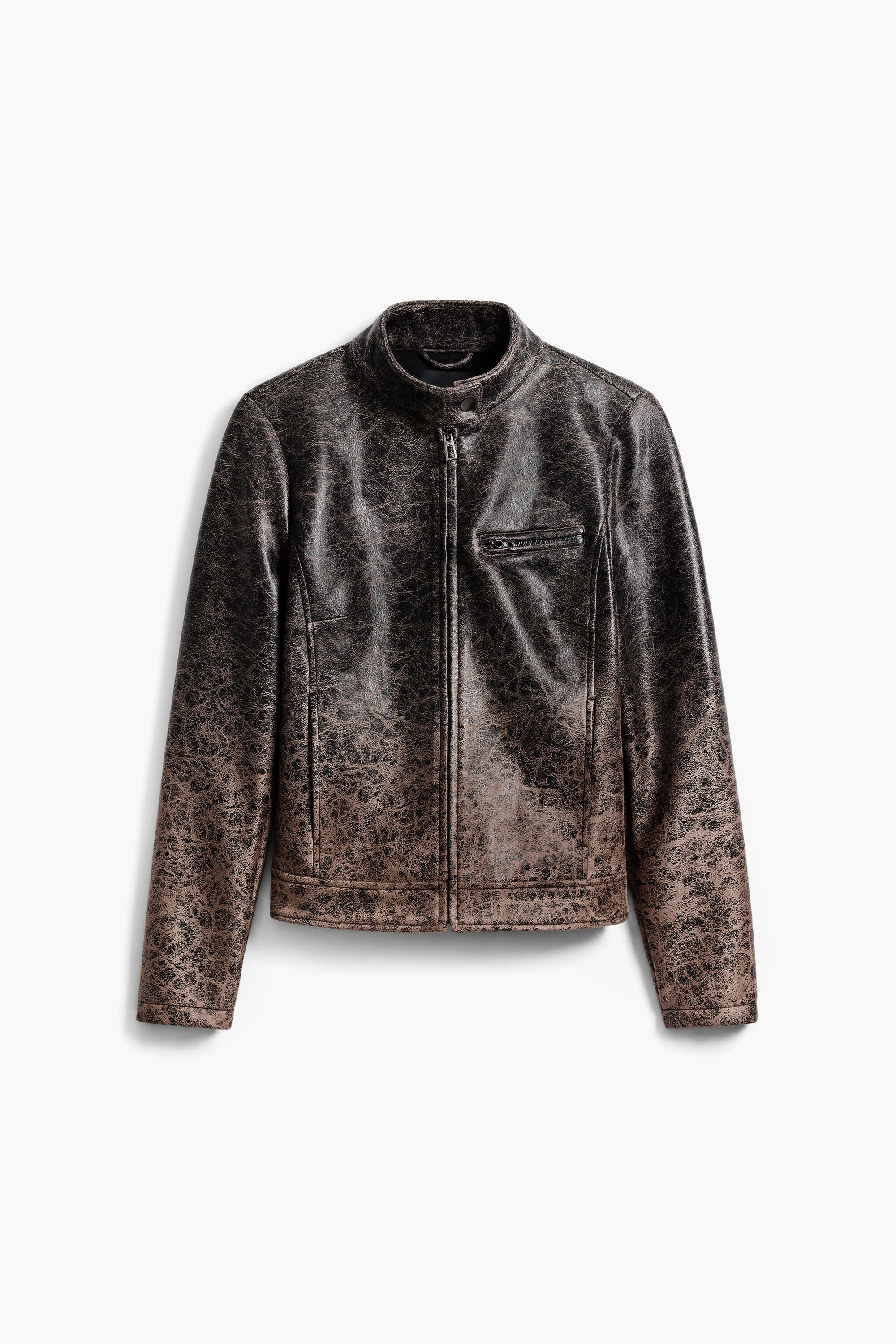 Aelfric Eden Womens Leather Jacket Oversized Y2k Faux