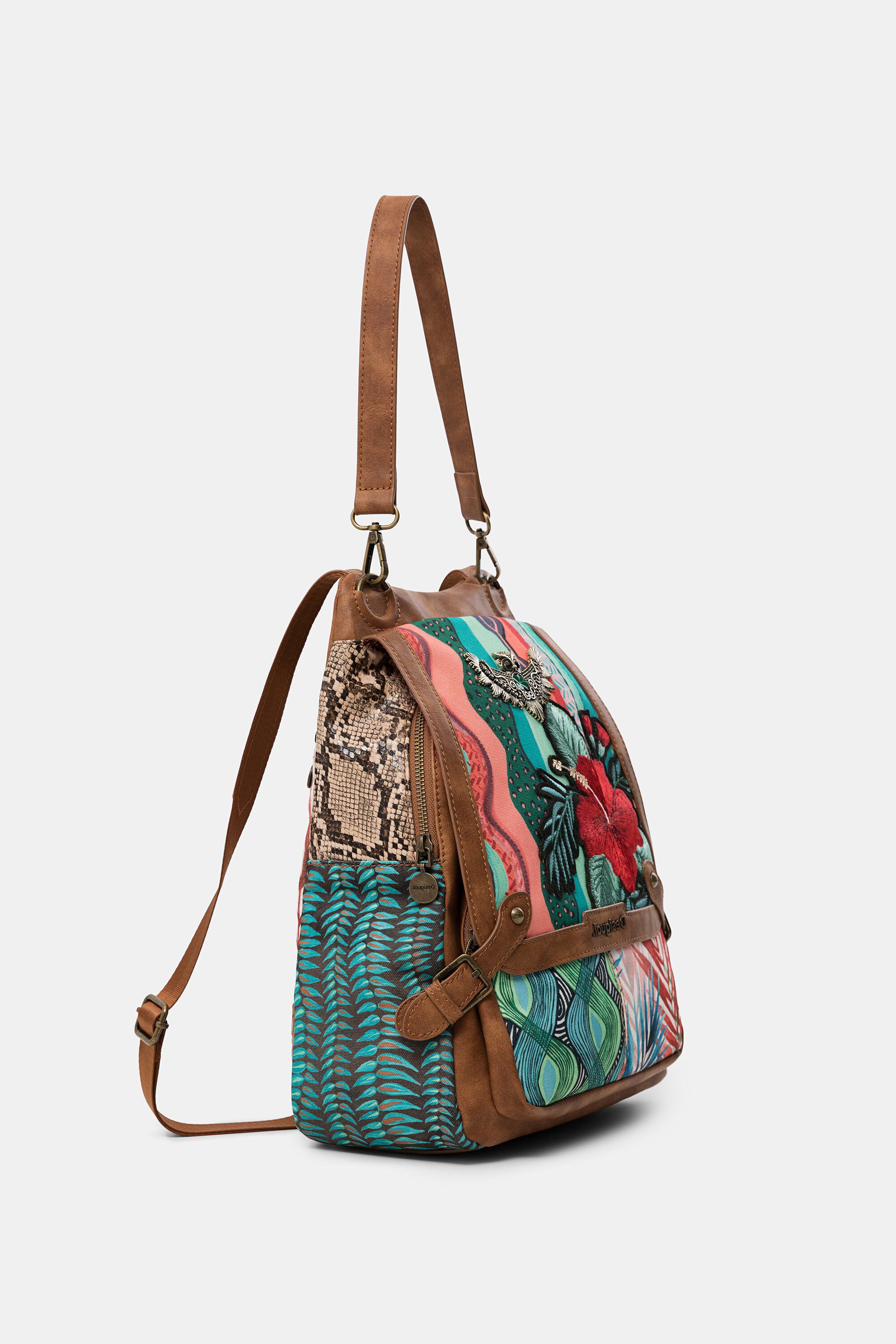 Mochila flores desigual store