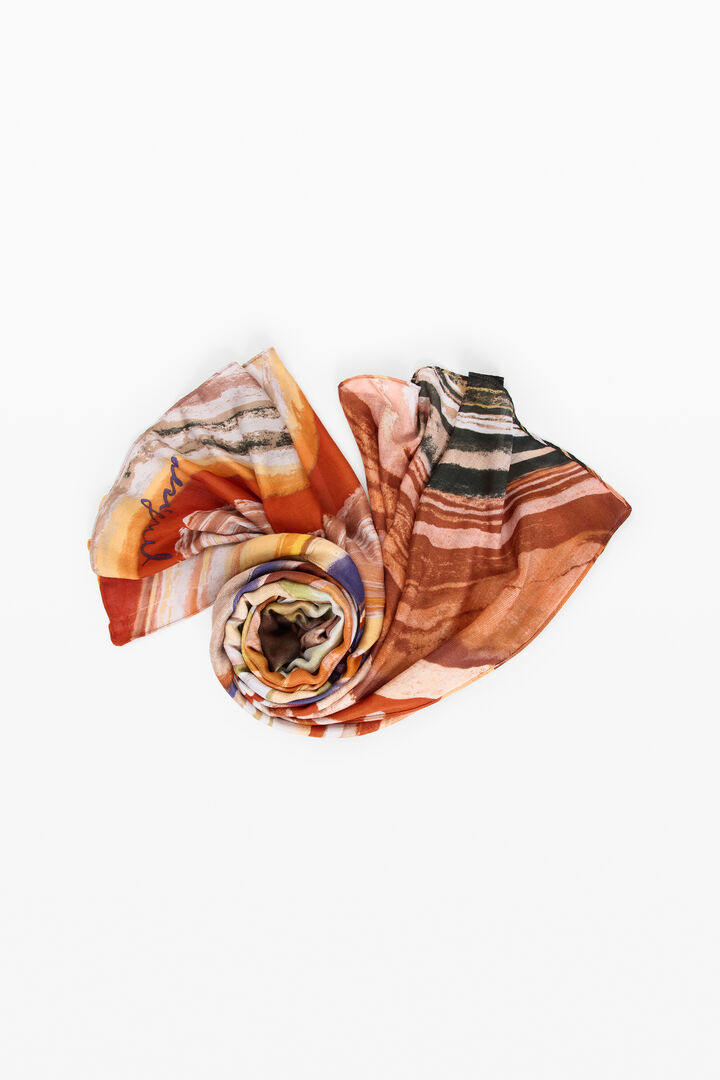 Foulard rectangulaire imprim&eacute;