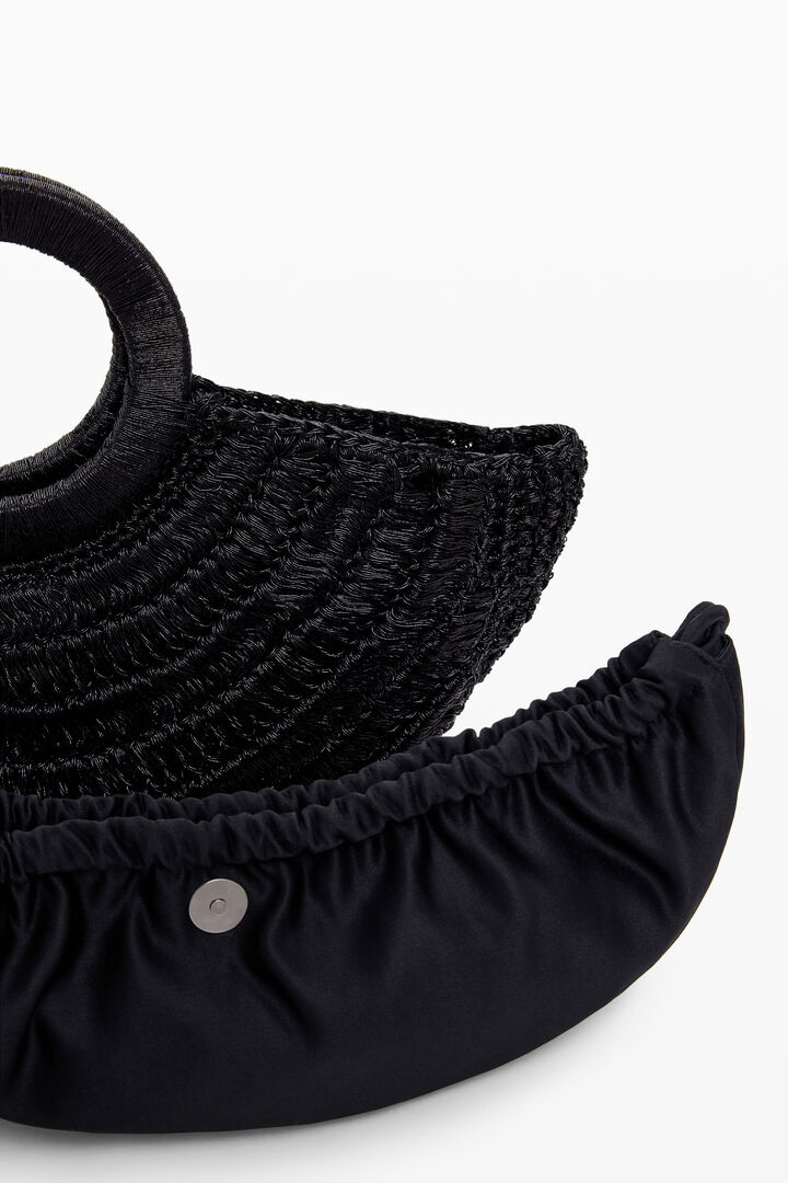 Bolso rafia circular mediano | Desigual