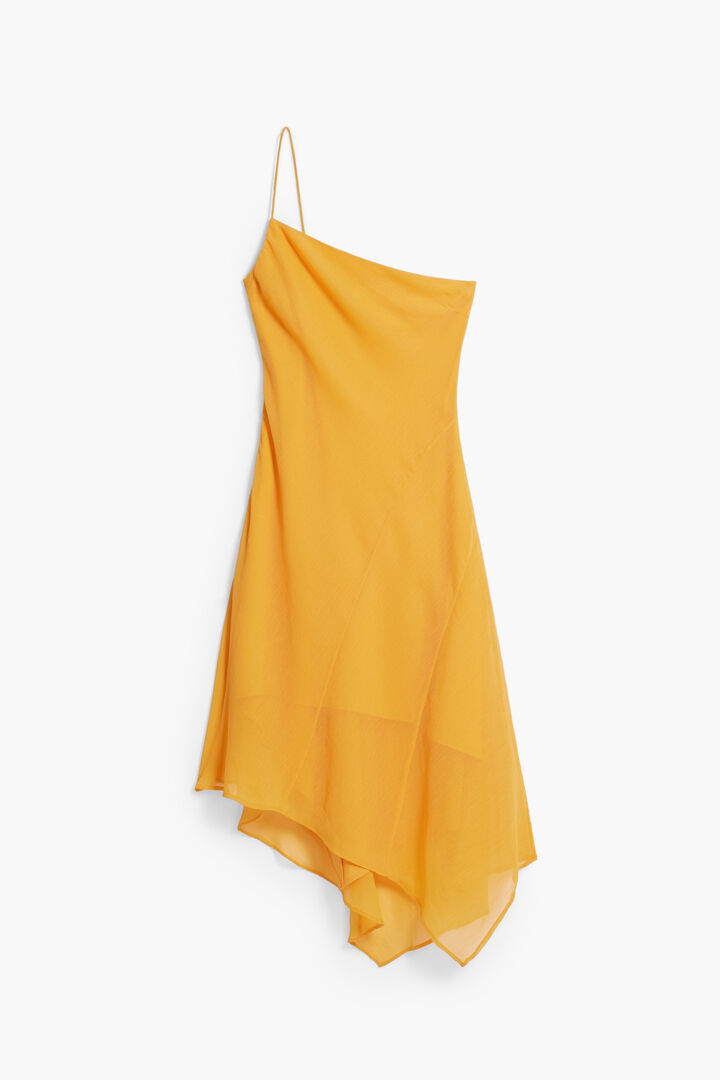 Asymmetric layered midi dress | Desigual