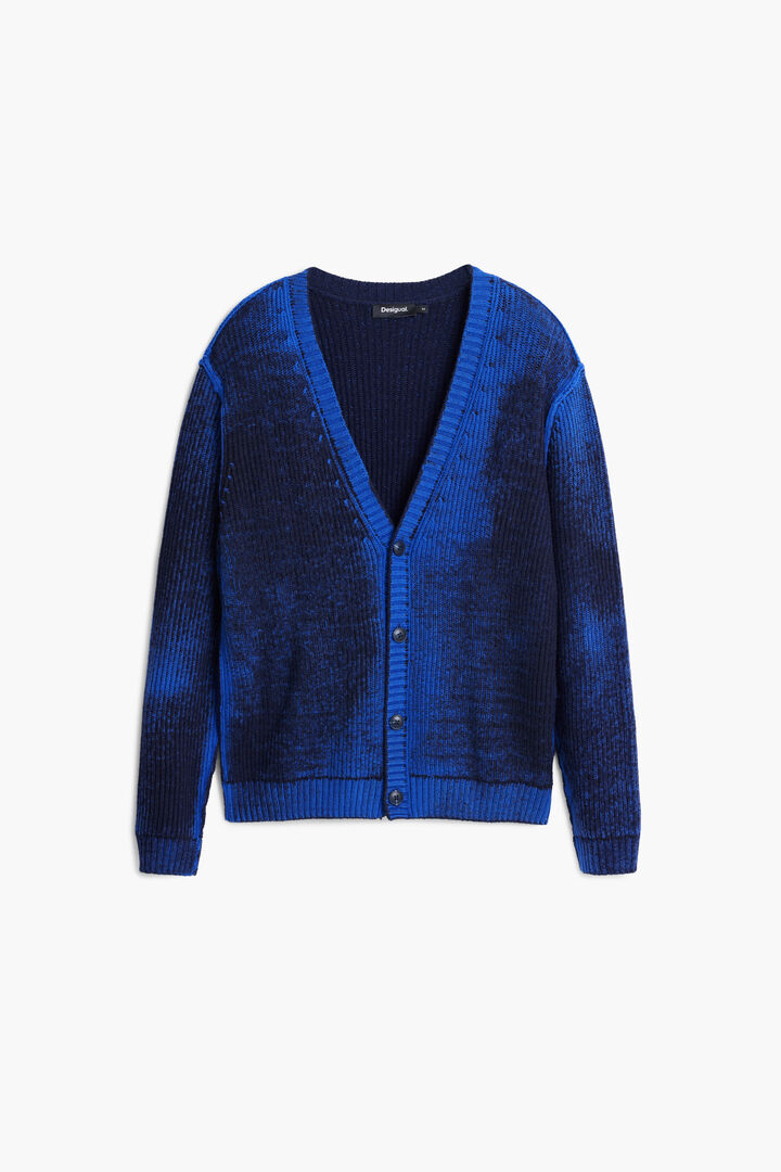 Gradient cardigan sweater