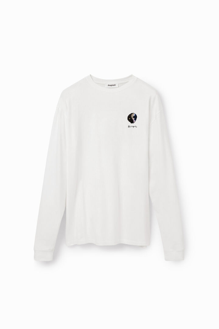 Oversized T-shirt met yin en yang