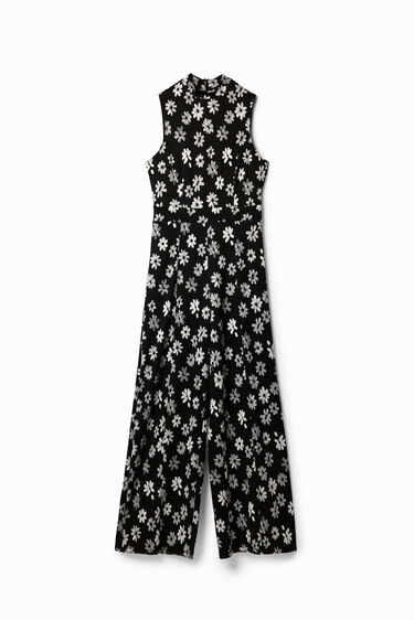 Contrast floral jumpsuit | Desigual