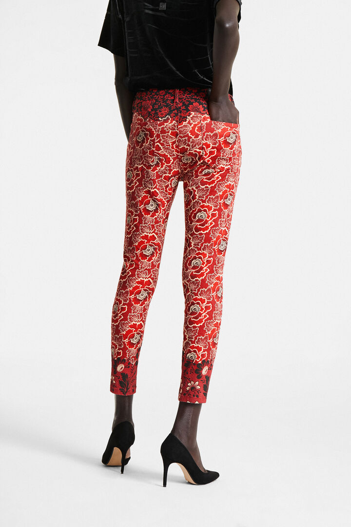 Skinny floral trousers | Desigual