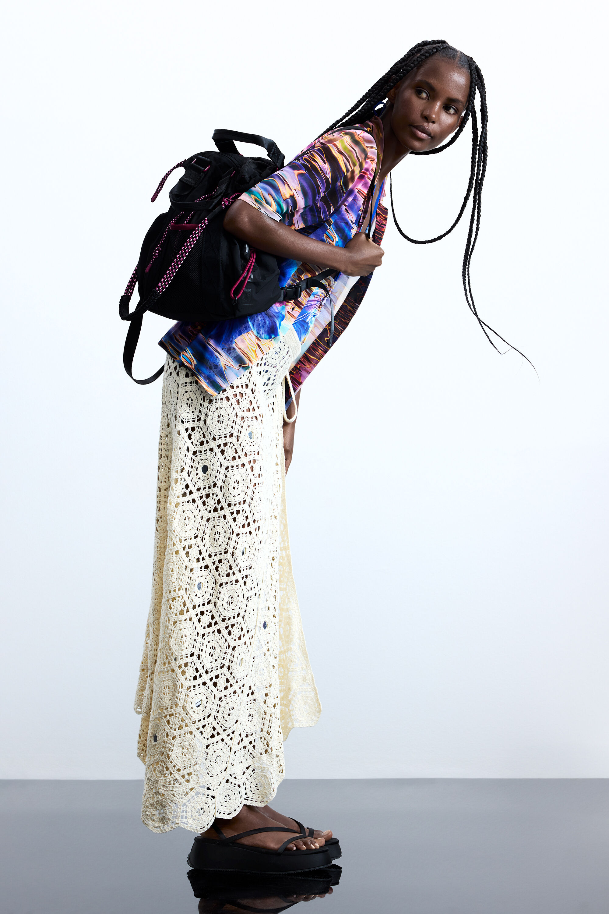 Medium black backpack women's accessories I Desigual.com
