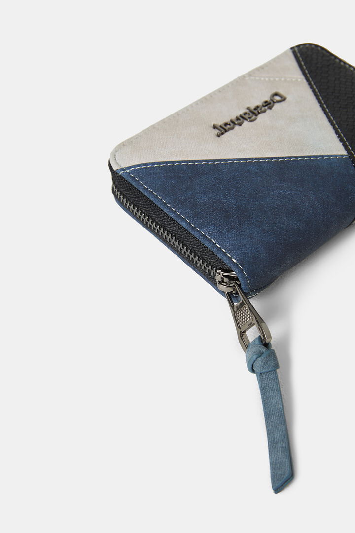 Leather effect patch coin purse | Desigual