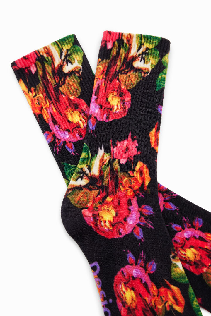 Digital floral socks | Desigual