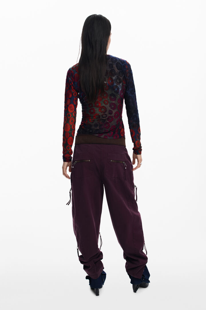 Majica s potiskom krogov | Desigual