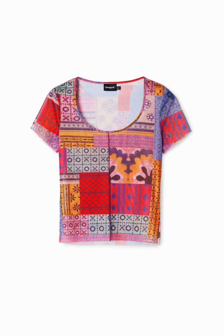 Geometric patchwork T-shirt