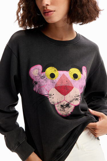Sweat-shirt Panthère rose usé | Desigual