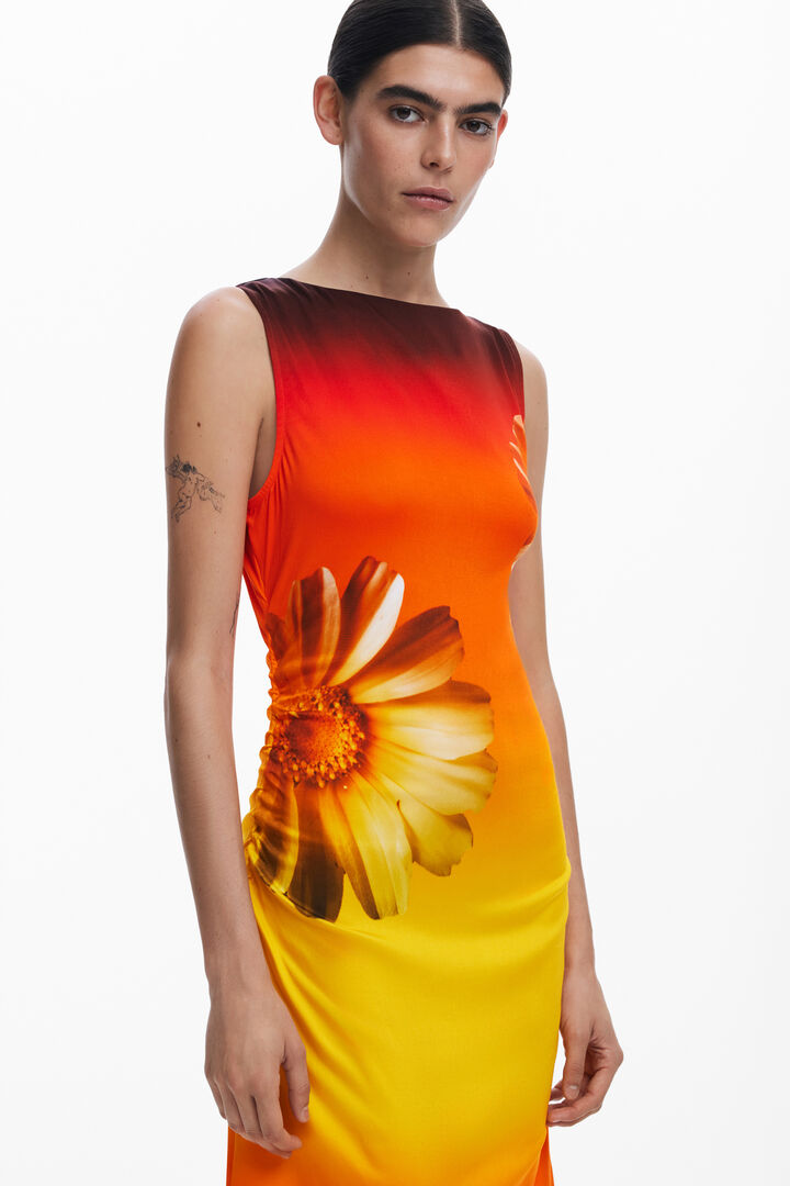 Vestido asimétrico degradado | Desigual