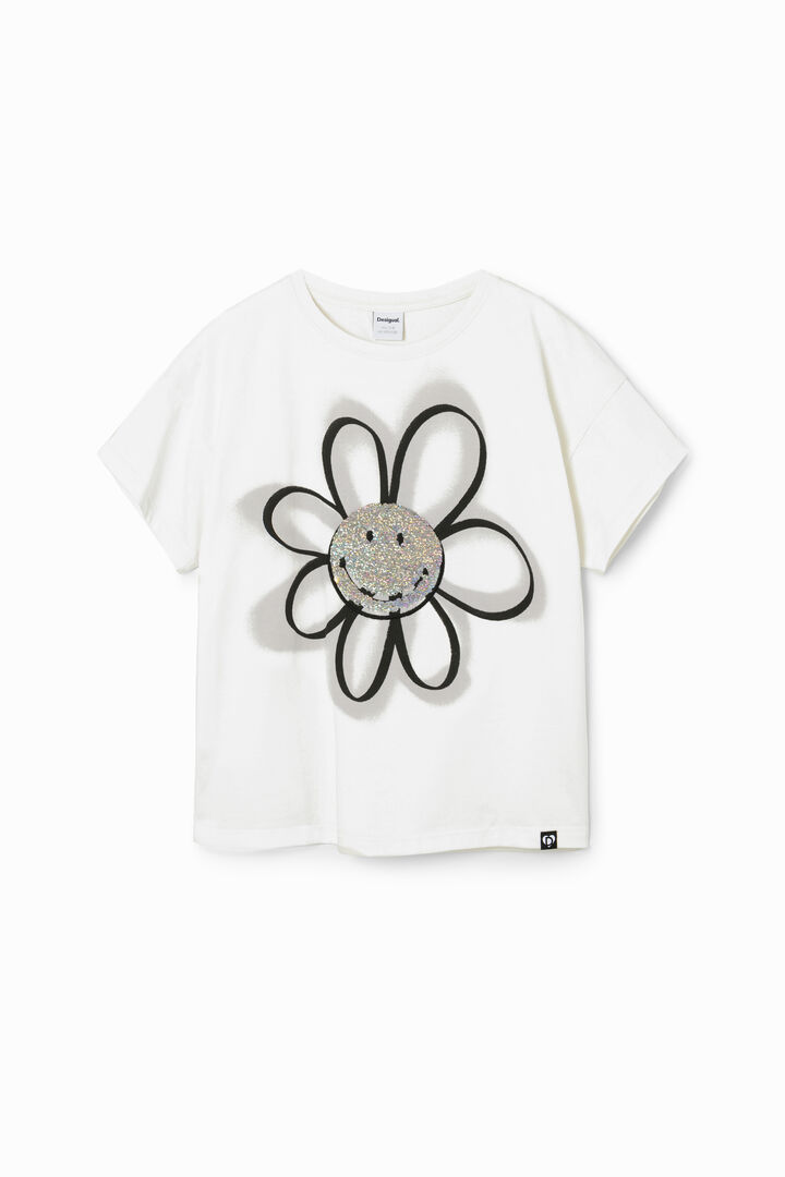 Sequinned Smiley Originals ® T-shirt | Desigual
