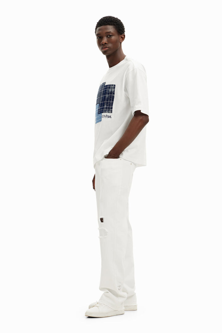 Camiseta patch central | Desigual