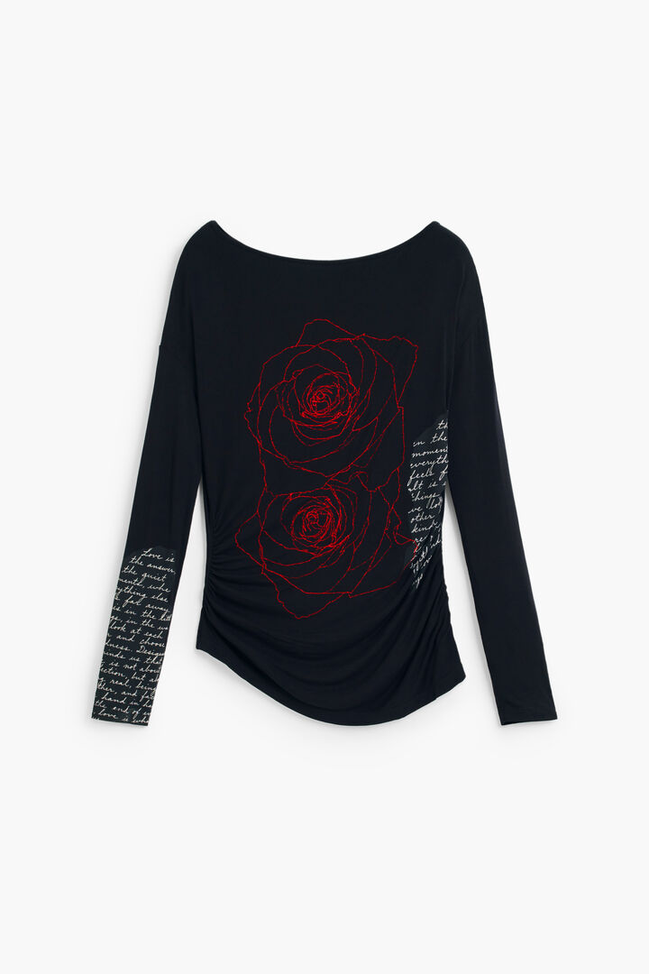 abstract long-sleeve T-shirt