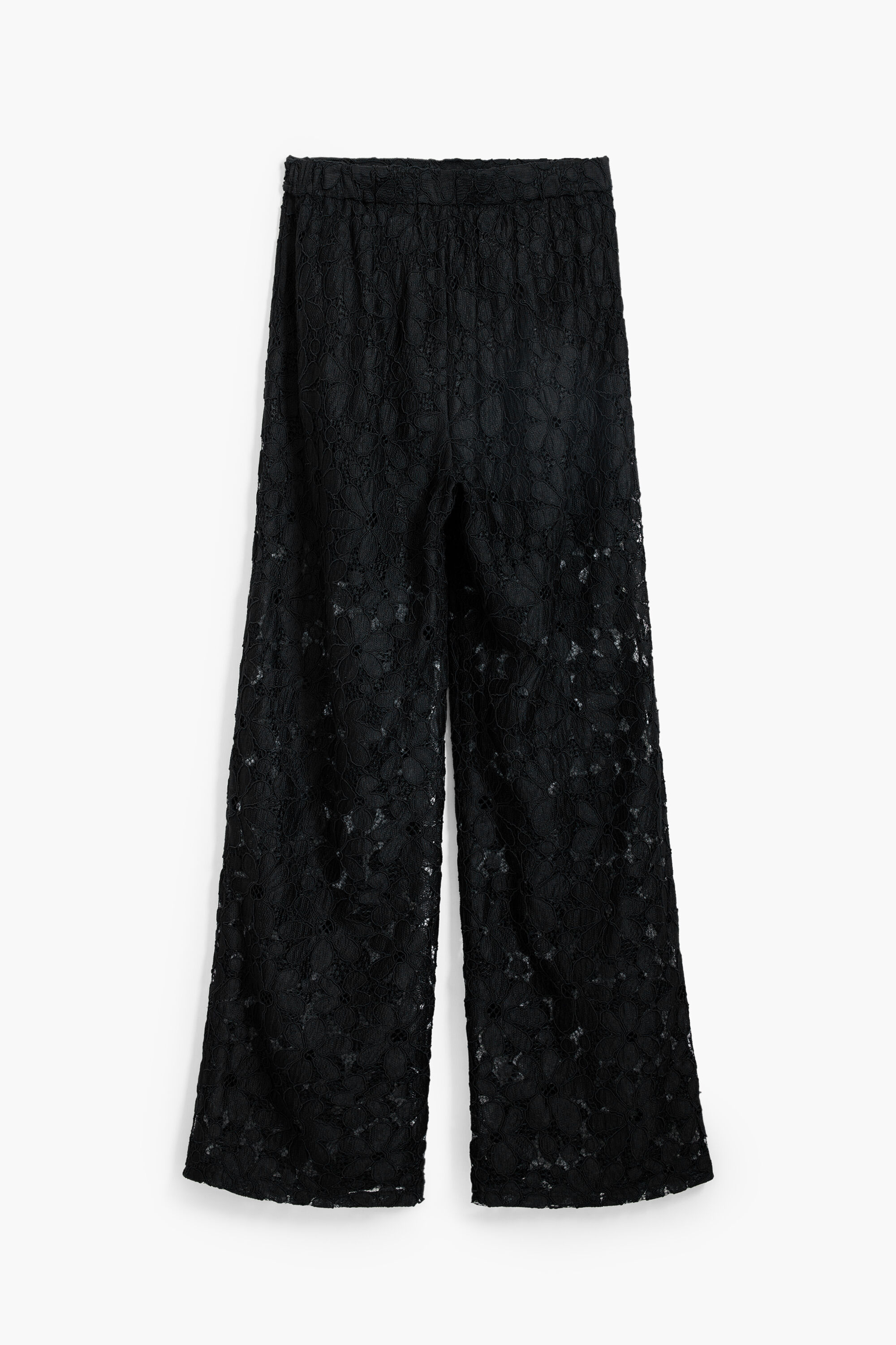 Desigual, Spitzenhose, Polyester, Schwarz, M