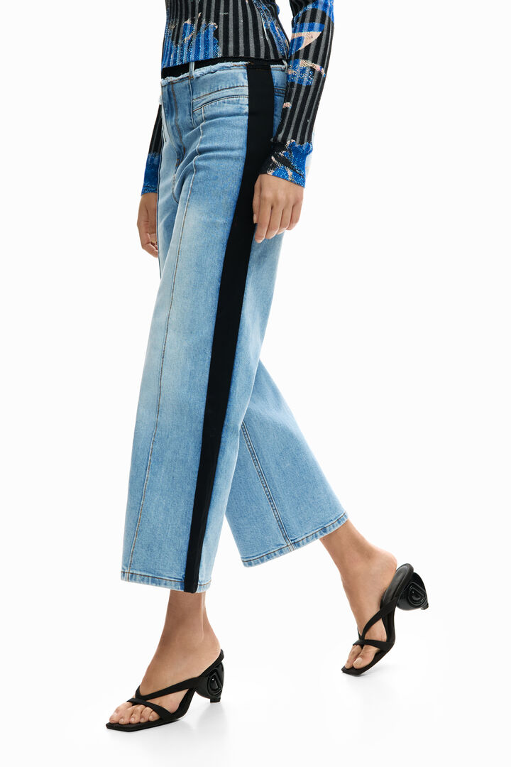 Pantalón vaquero bimateria | Desigual