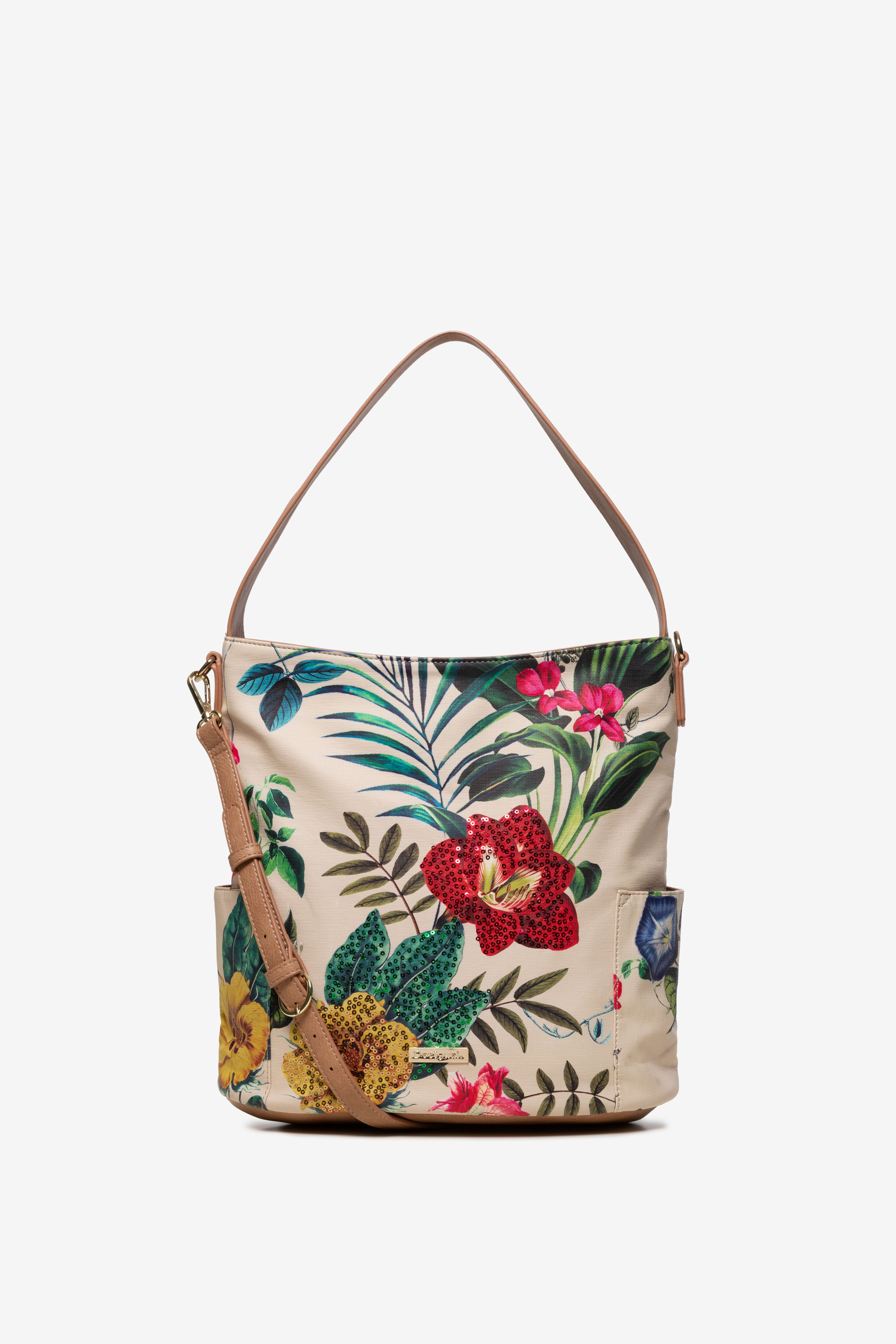 Sac blanc fleuri Yakarta Mini