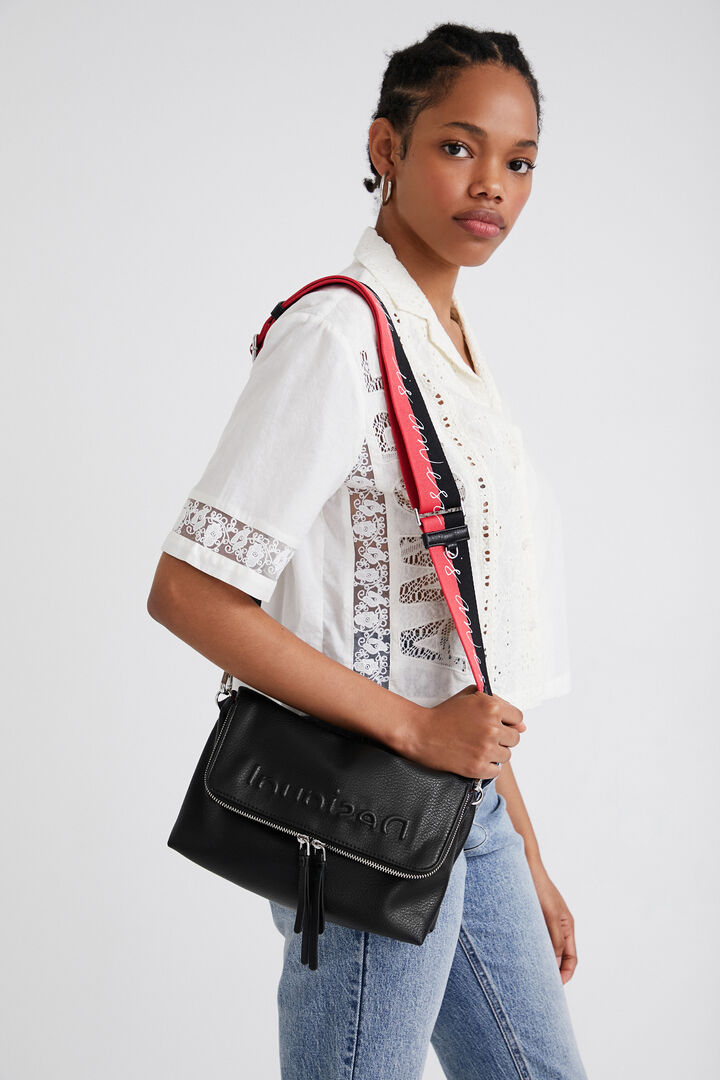 Leather-effect sling handbag | Desigual
