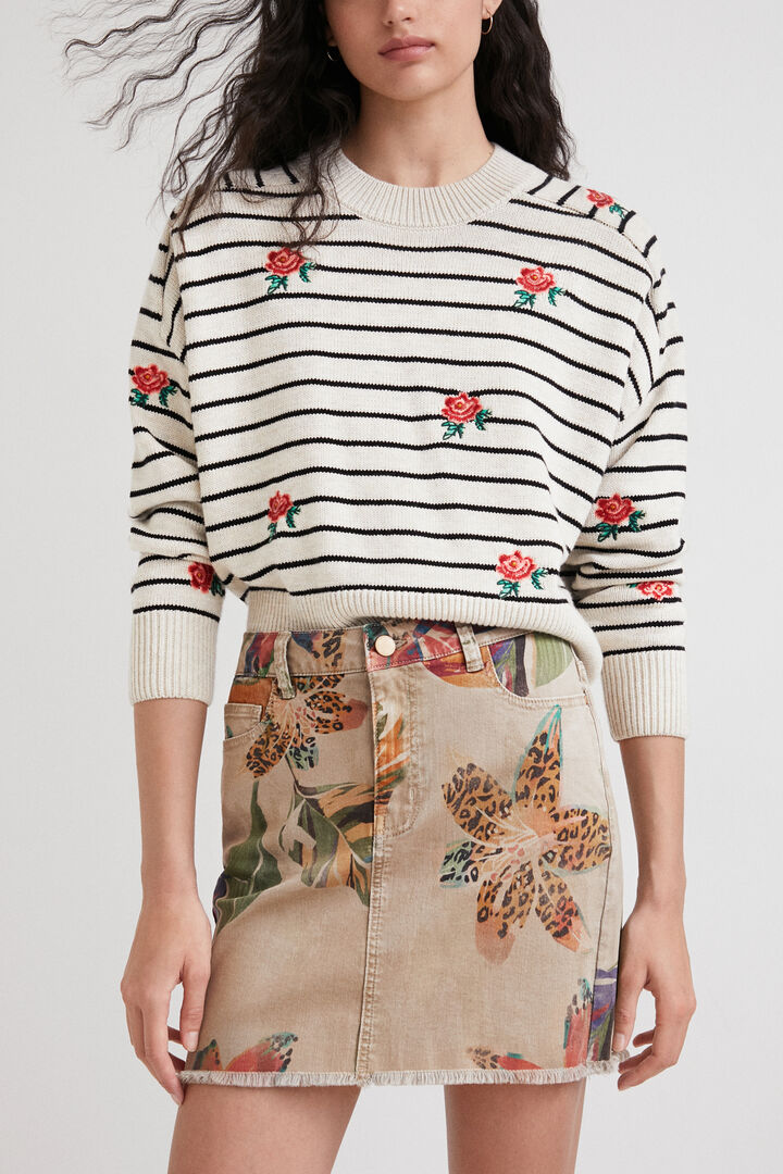 Floral camouflage miniskirt | Desigual