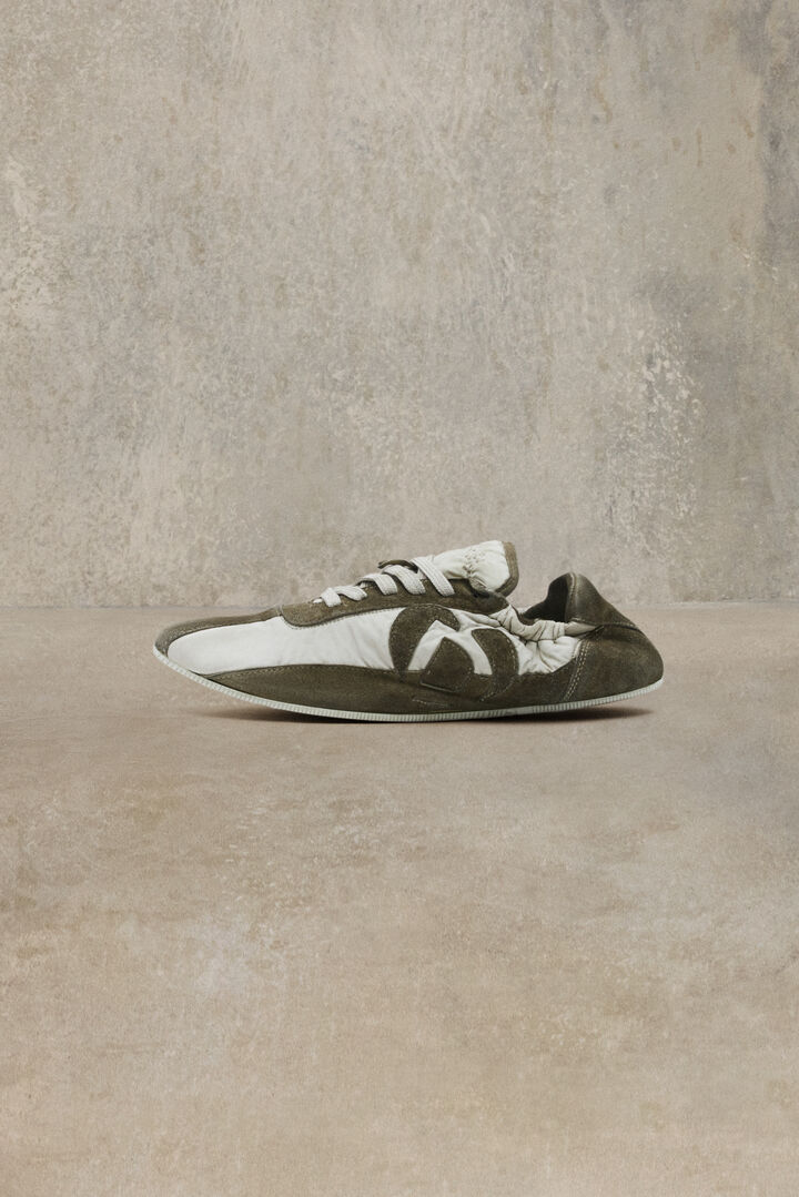 Zapatillas piel combinada studio