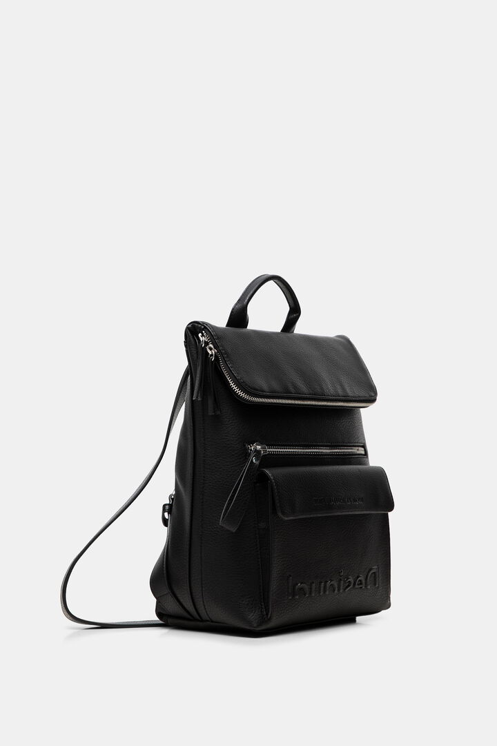 Square backpack leather effect | Desigual