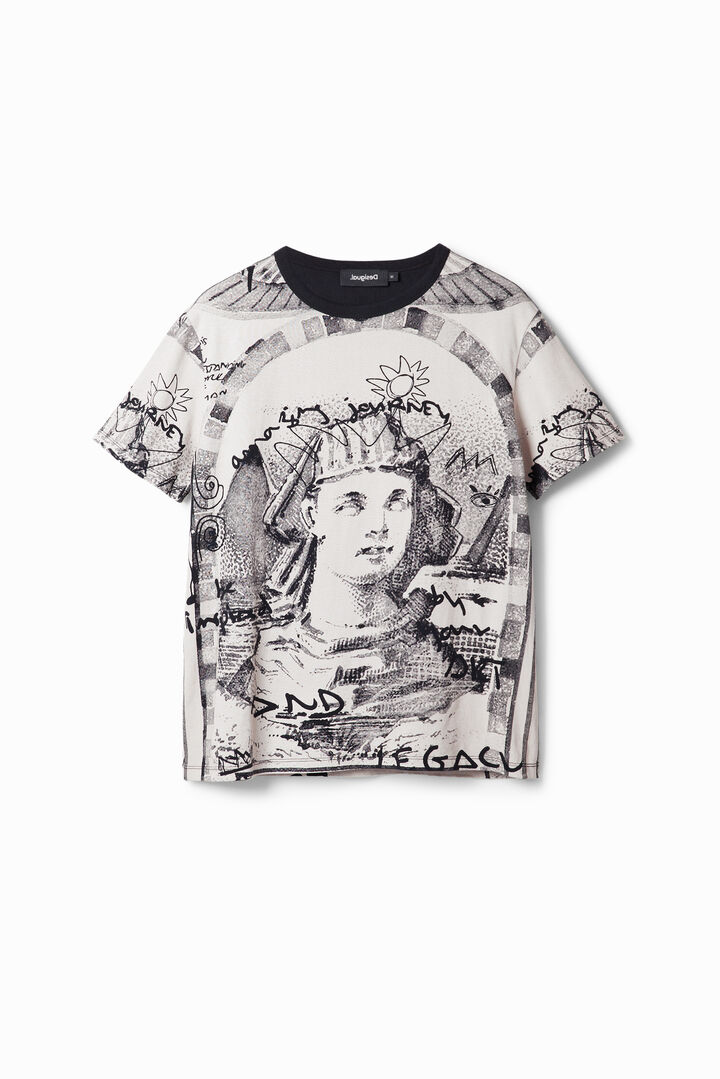 Camiseta esfinge contraste | Desigual