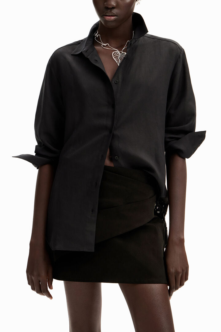 Chemise oversize macramé | Desigual