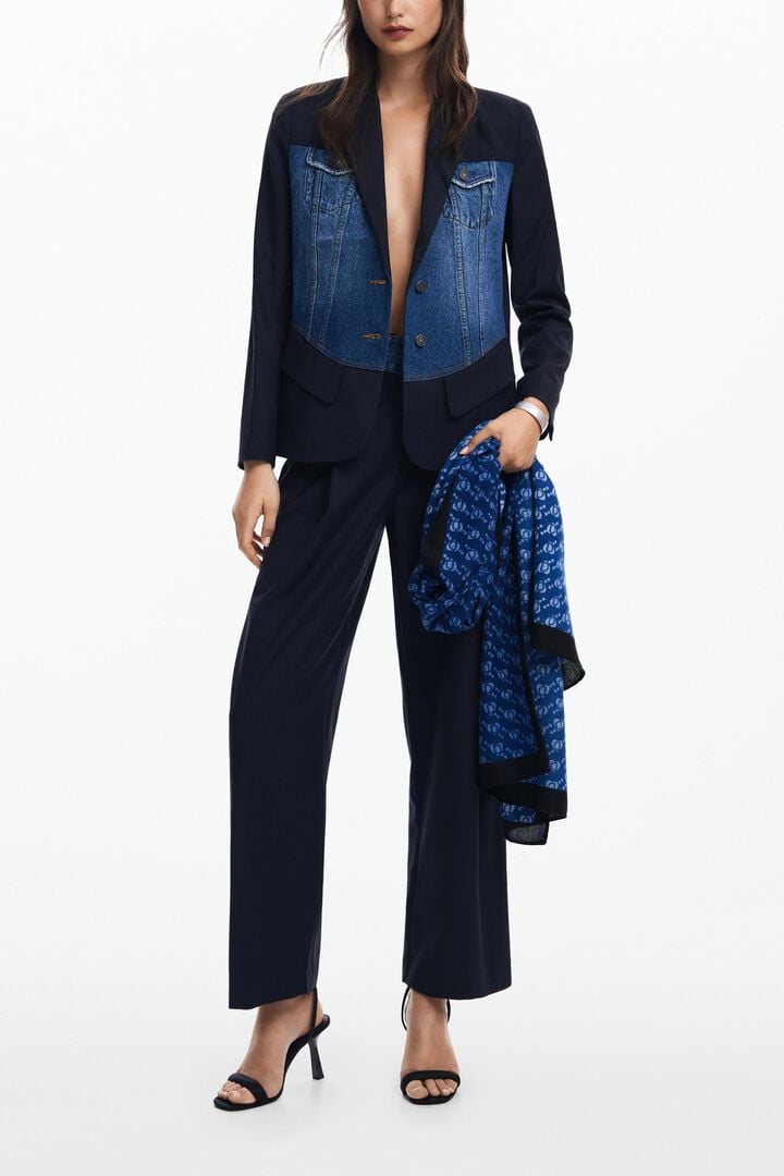 Rechthoekige sjaal met Desigual-logo | Desigual