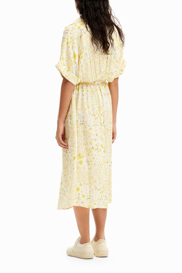 Floral midi shirt dress | Desigual