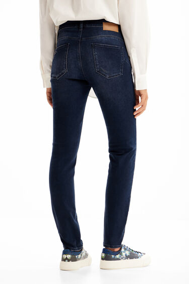 Embroidered push-up skinny jeans | Desigual